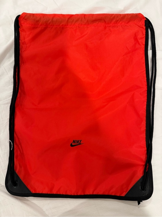 Nike Other - Nike Red Drawstring Backpack with Black Trim
